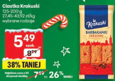 Ciastka Krakuski promocja w Delikatesy Centrum