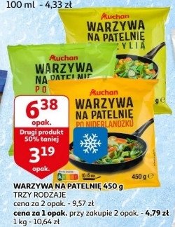 Warzywa na patelni臋 po kr贸lewsku Auchan promocja