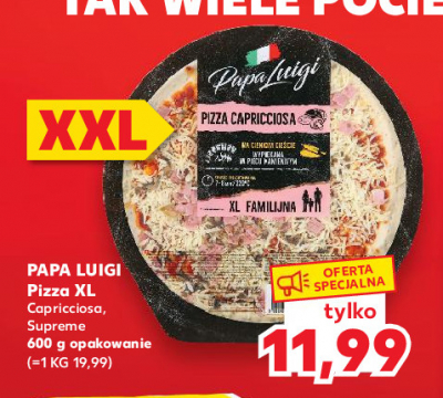 Pizza supreme Papa luigi promocja
