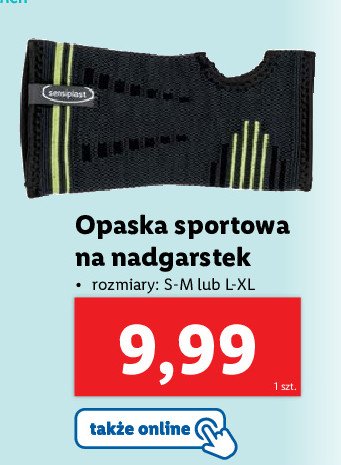 Opaska sportowa na nadgarstek s-m promocja