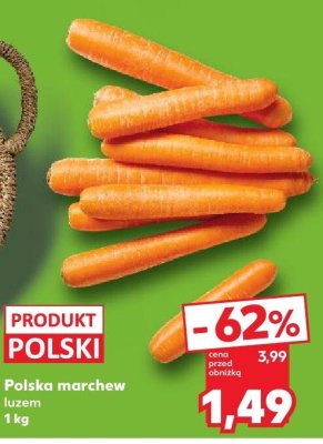 Marchew polska luzem promocja w Kaufland