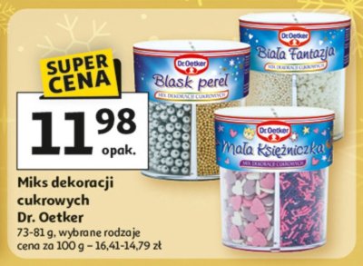 Miks dekoracji cukrowych Dr. Oetker promocja w Auchan