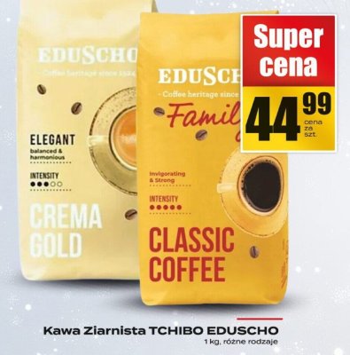 Kawa Ziarnista TCHIBO EDUSCHO promocja w Supeco