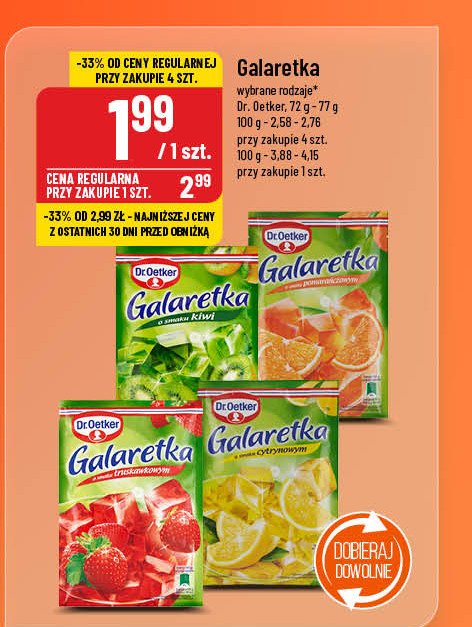 Galaretka kiwi Dr. oetker promocja