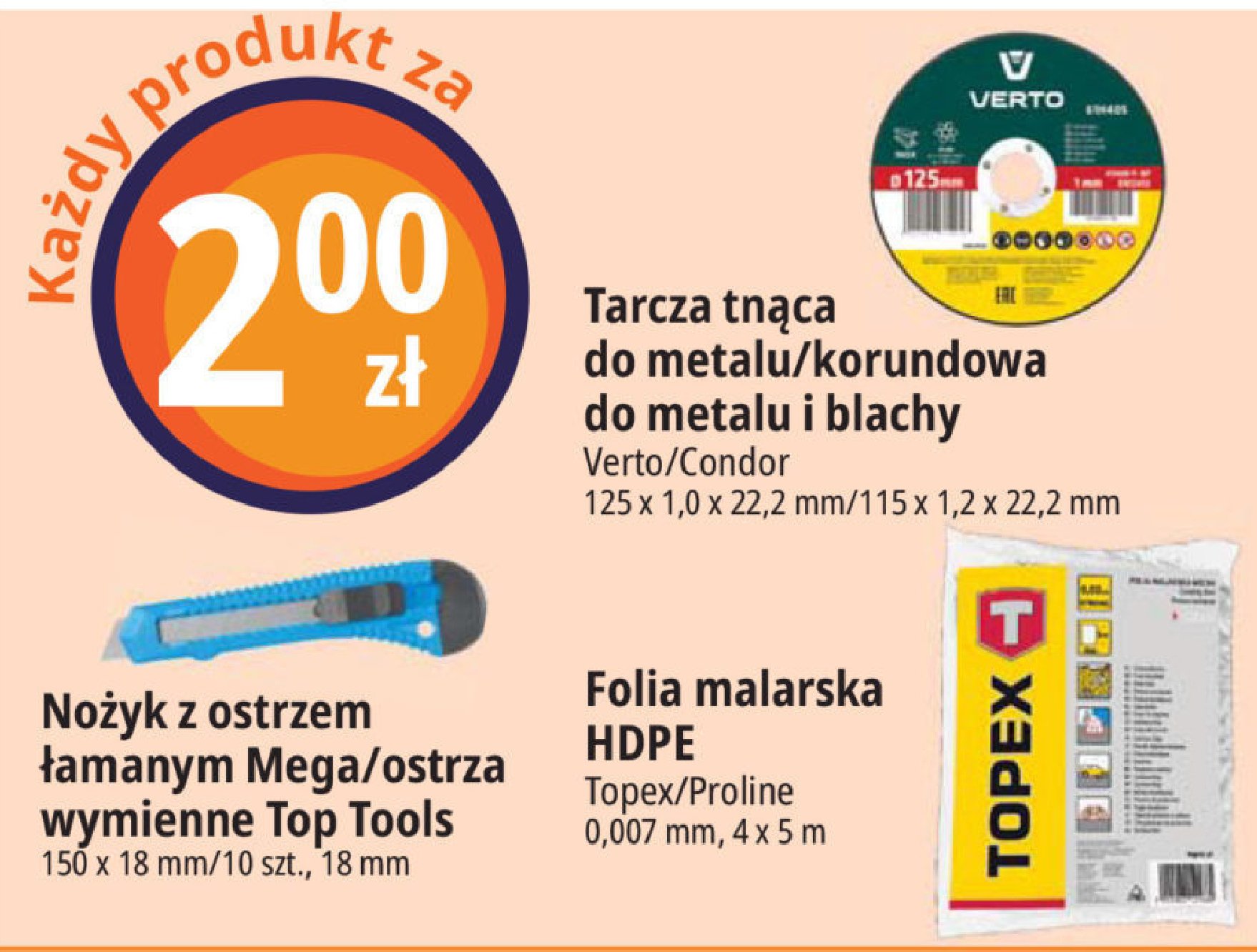 Folia malarska Topex promocja