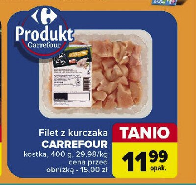 Filet z piersi kurczaka paski Carrefour promocja