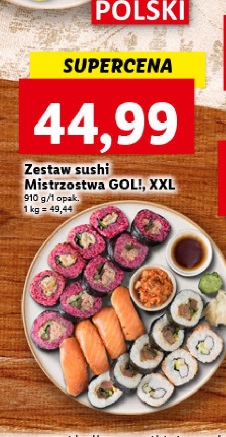 Zestaw sushi mistrzostwa gol! promocja