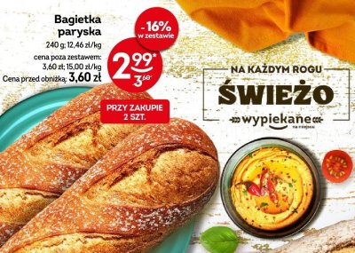 Bagietka paryska 240g promocja w Żabka