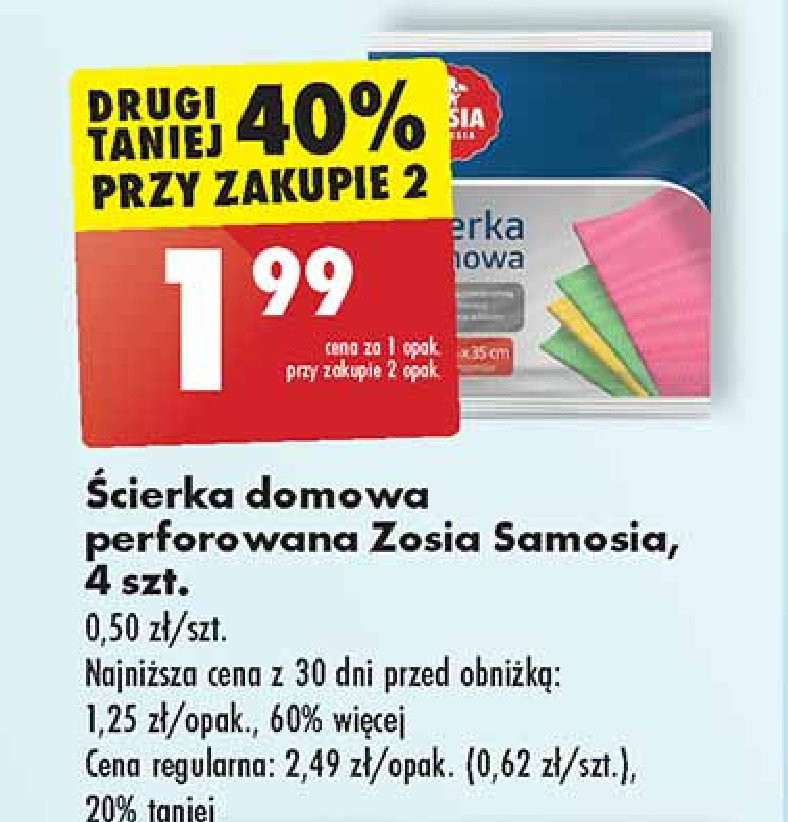 Ściereczki domowe perforowane Zosia samosia promocja