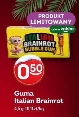 Guma Italian Brainrot promocja w Żabka