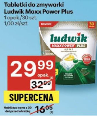 Tabletki do zmywarki Ludwik Maxx Power Plus promocja w Delikatesy Centrum