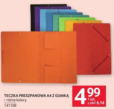 Teczka preszpanowa Bantex A4 z gumką różne kolory promocja w Selgros