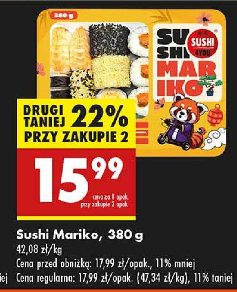 Sushi mariko Sushi 4you promocja