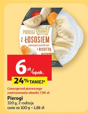 Pierogi z łososiem i ricotta 320 g, 2 rodzaje promocja w Auchan