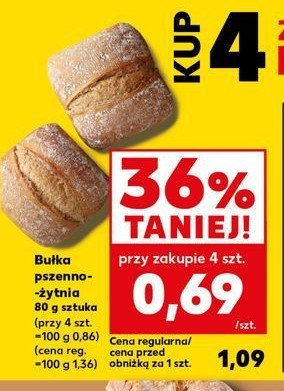 Bułka pszenno-żytnia promocja