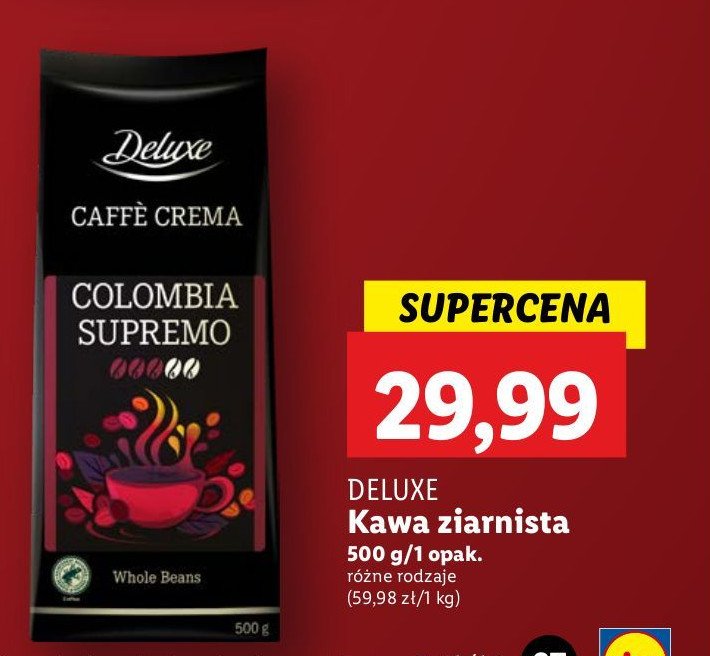 Kawa colombia supremo Deluxe promocja