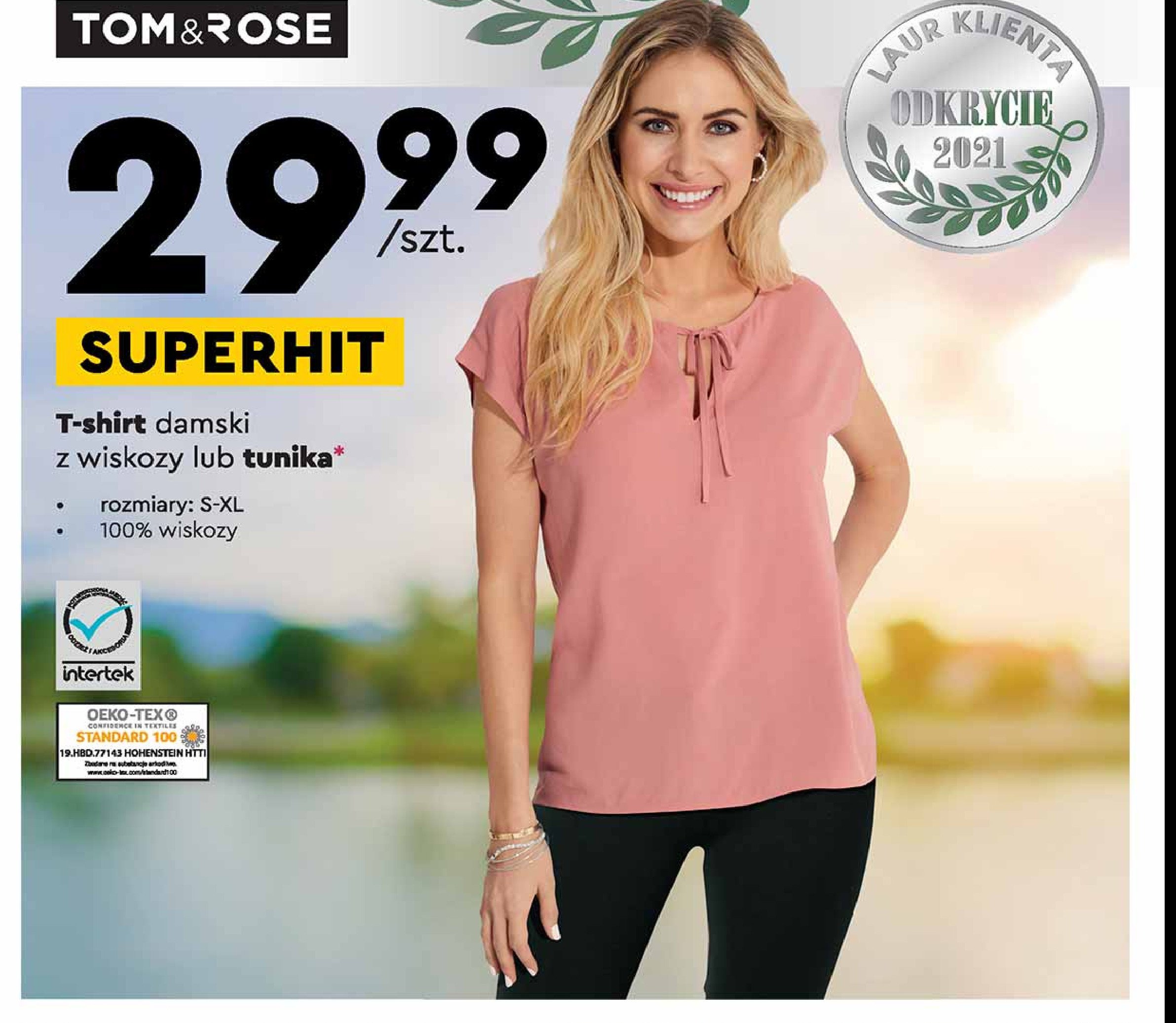 T-shirt damski s-xl Tom & rose promocja