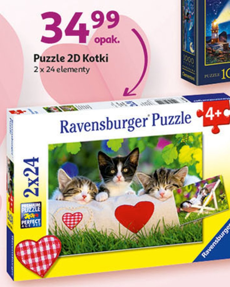 Puzzle 2 x 24 elemeny Ravensburger promocja