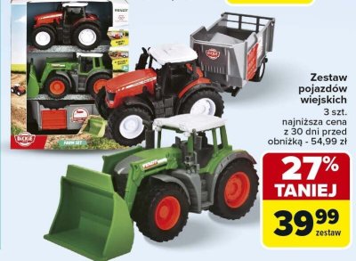 Zestaw pojazdów wiejskich 3 szt. promocja w Carrefour