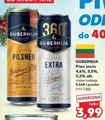 Piwo  Pilsner Gubernija promocja w Kaufland