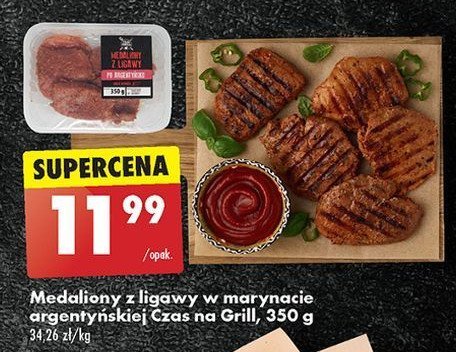 Medaliony z ligawy wieprzowej w marynacie argentyńskiej Czas na grill promocja