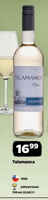 Wino białe Talamanca promocja w Netto