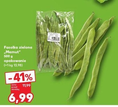 Fasola mamut zielona promocja w Kaufland