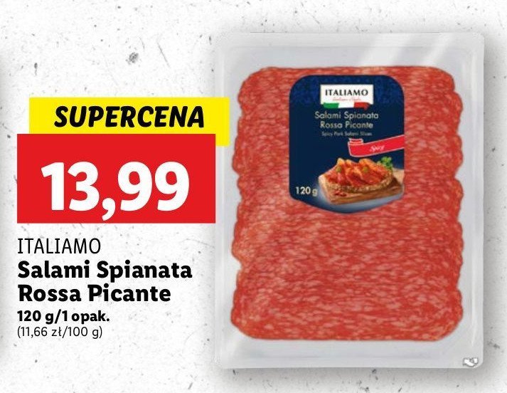 Salami rossa picante Italiamo promocja w Lidl