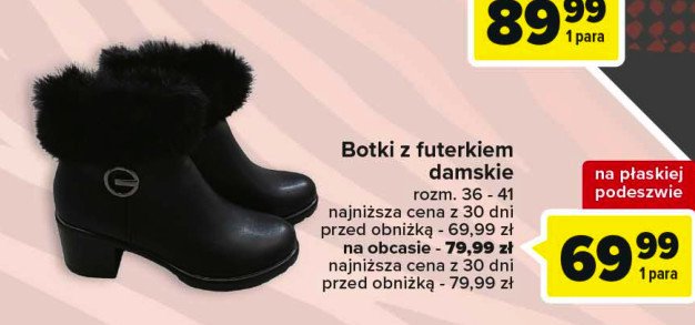 Botki z futerkiem 36-41 promocja