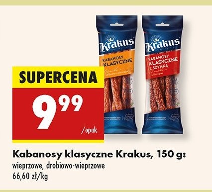 Kabanosy z szynki Krakus animex promocja