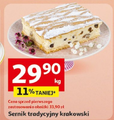 Sernik tradycyjny krakowski promocja w Auchan