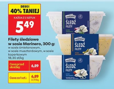 Filety śledziowe w sosie musztardowym promocja w Biedronka