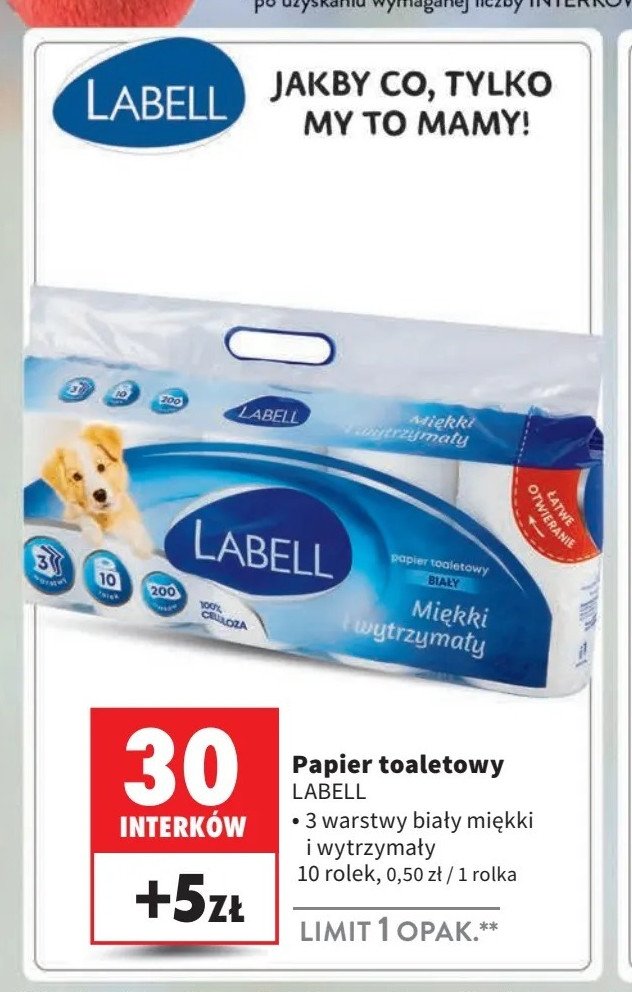 Papier toaletowy Labell promocja