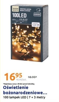 Oświetlenie bożonarodzeniowe 100 LED promocja w Action