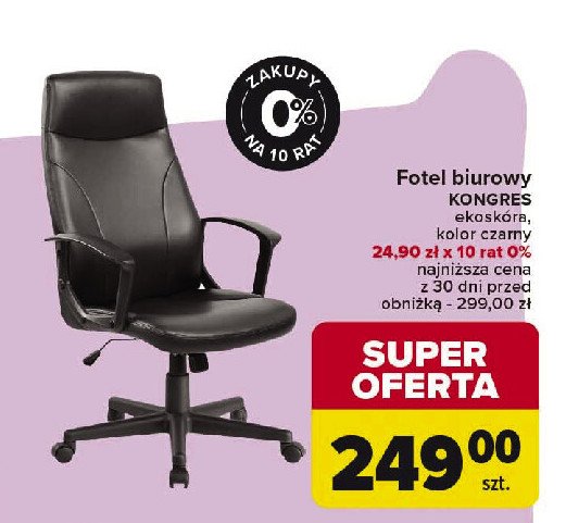 Fotel kongres czarny Ts interior promocja