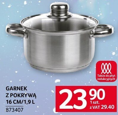 Garnek GARNEK Z POKRYWĄ 16 CM/1.9 L promocja w Selgros