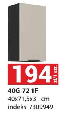 Szafka kuchenna 40G-72 1F promocja w Merkury Market