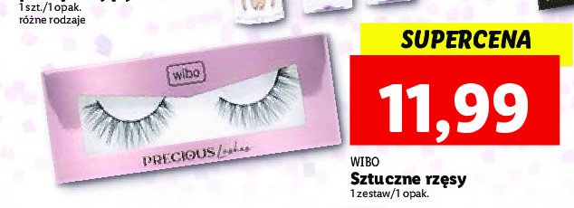 Sztuczne rz臋sy precious lashes Wibo promocja