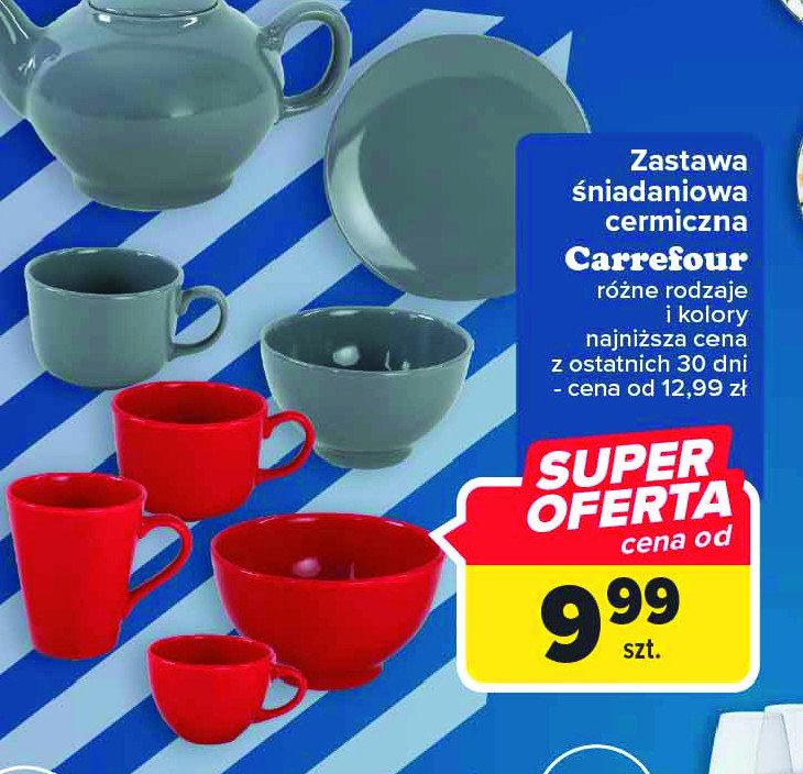 Kubek niski ceramiczny Carrefour promocja