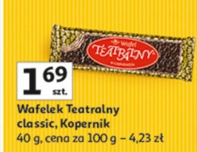 Wafelek teatralny classic Kopernik promocja w Auchan