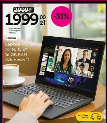 Laptop V15 G4 AMN, 15,6", 16 GB RAM, Windows 11 promocja w Biedronka