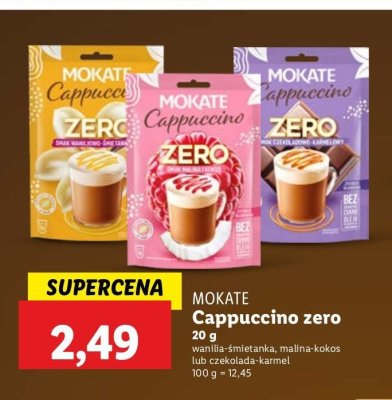Cappuccino zero czekoladowo-karmelowe Mokate cappuccino promocja