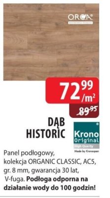Panel podłogowy DAB HISTORIC kolekcja ORGANIC CLASSIC, AC5, gr. 8 mm promocja w Dobre Dla Domu