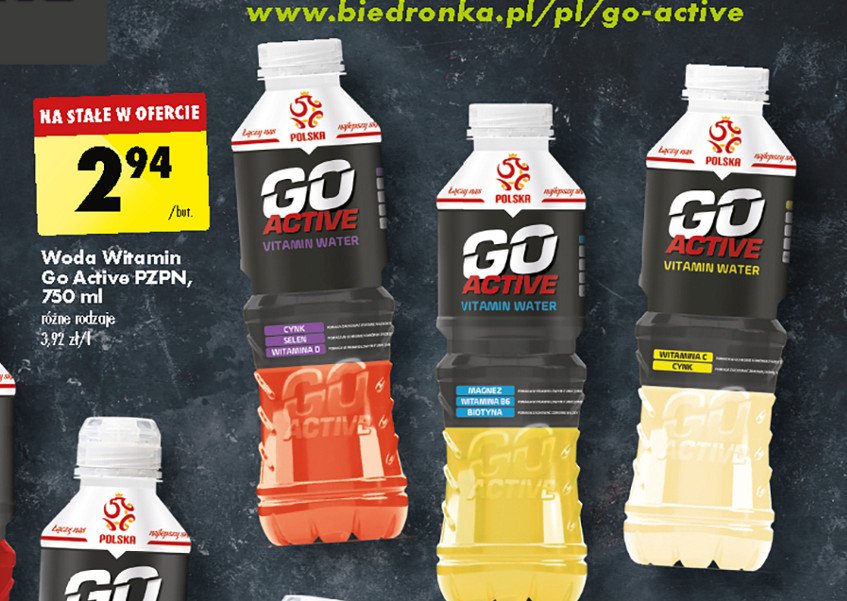 Nap贸j magnez witamina b6 biotyna Go active promocja