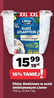 Filety śledziowe w sosie śmietanowym  promocja w Netto