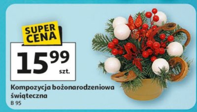 Kompozycja bożonarodzeniowa świąteczna B 95 promocja w Auchan