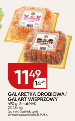 Galaretka drobiowa SmakMAK promocja w Chata Polska