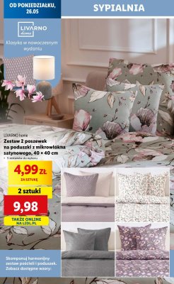 Poszewka na poduszke 40 x 40 cm LIVARNO HOME promocja