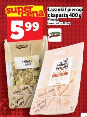 Łazanki/pierogi z kapustą Wierzejki 400 g promocja w TOPAZ