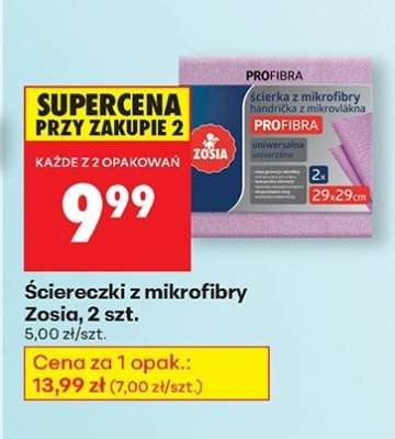 Ściereczki z mikrofibry 2 szt. promocja w Biedronka